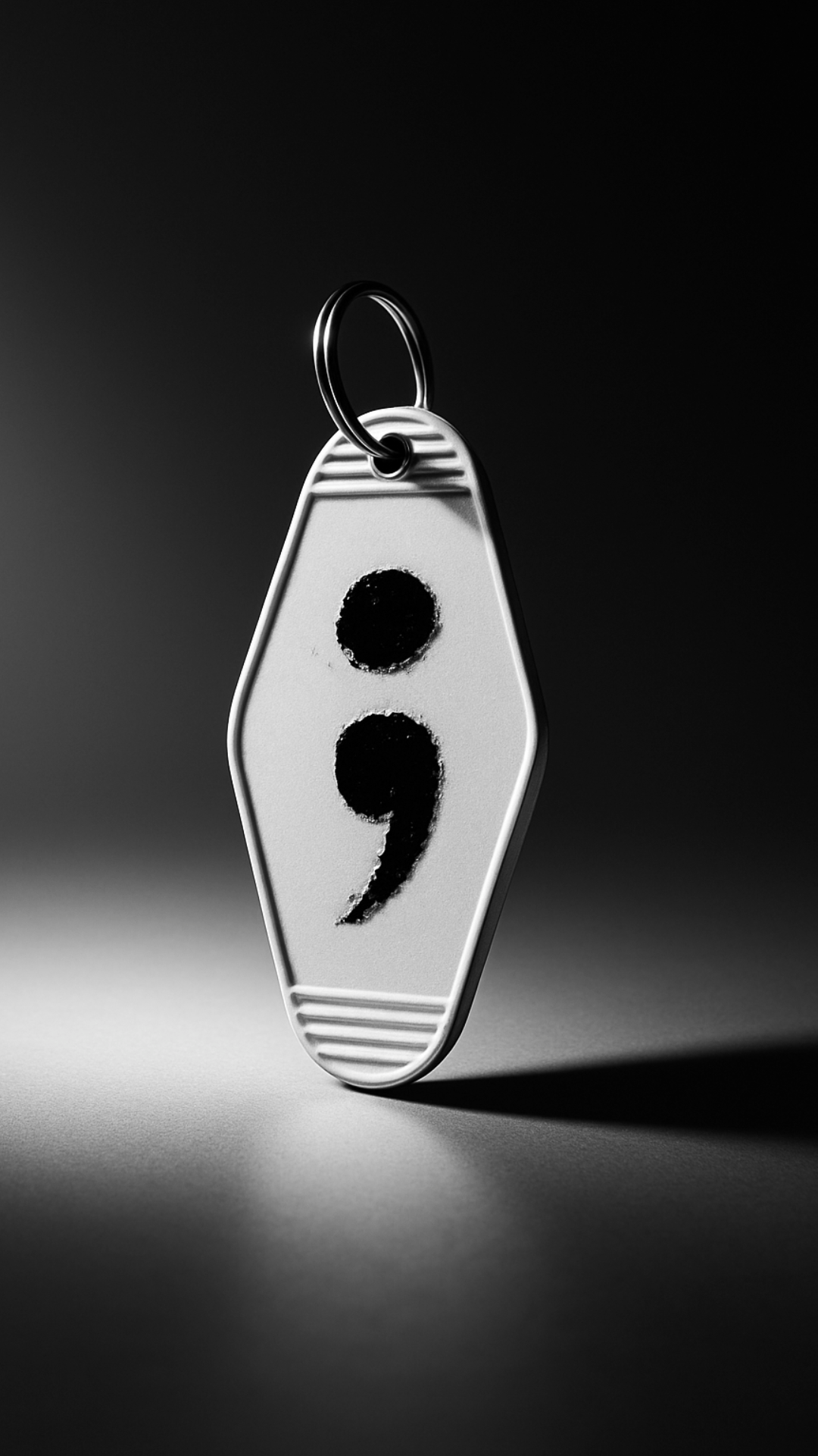 Semicolon Keychain - Evolve Supply Co. Evolve Supply Co.