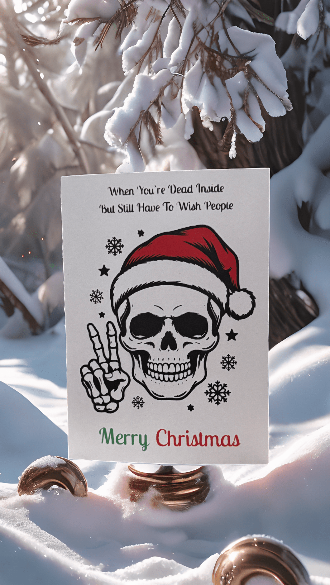 Dead Inside Christmas Card - Evolve Supply Co. Evolve Supply Co.