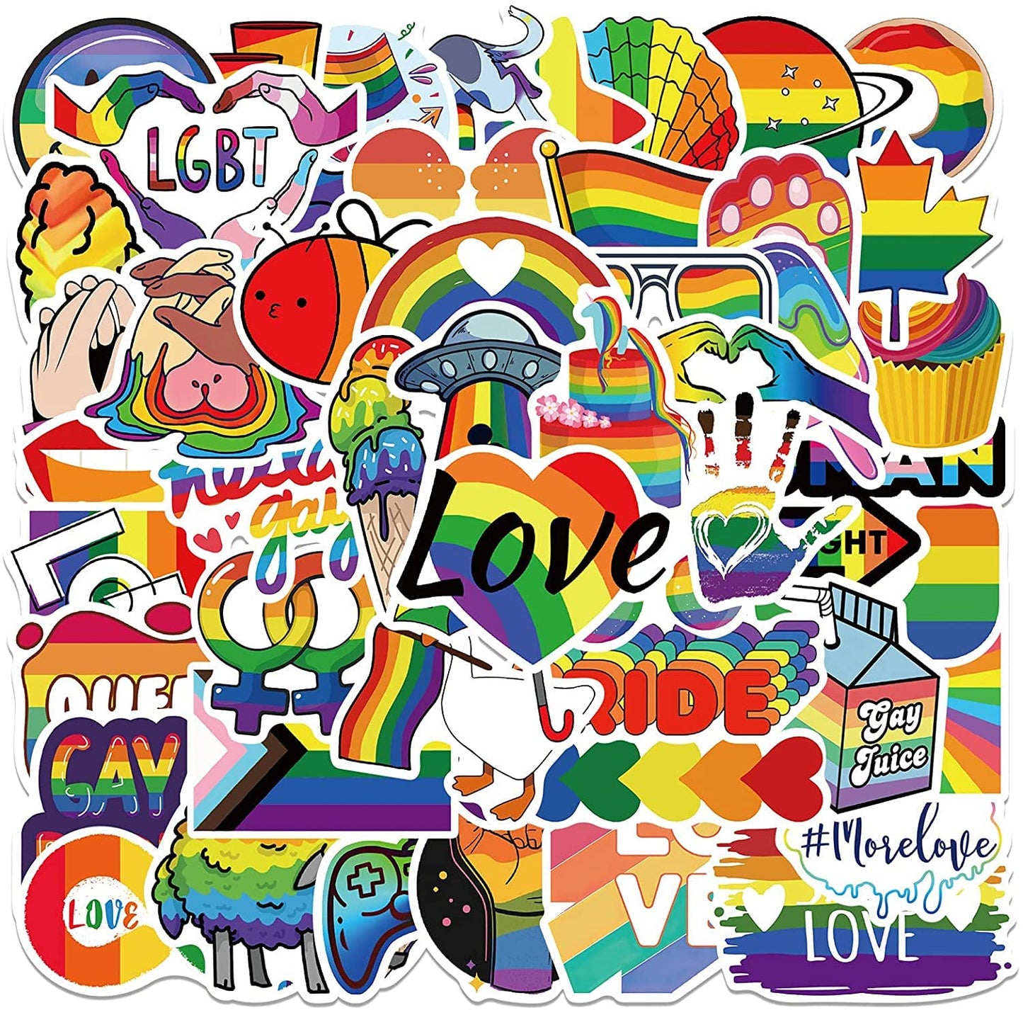 Assorted Pride Stickers - Evolve Supply Co. Evolve Supply Co.