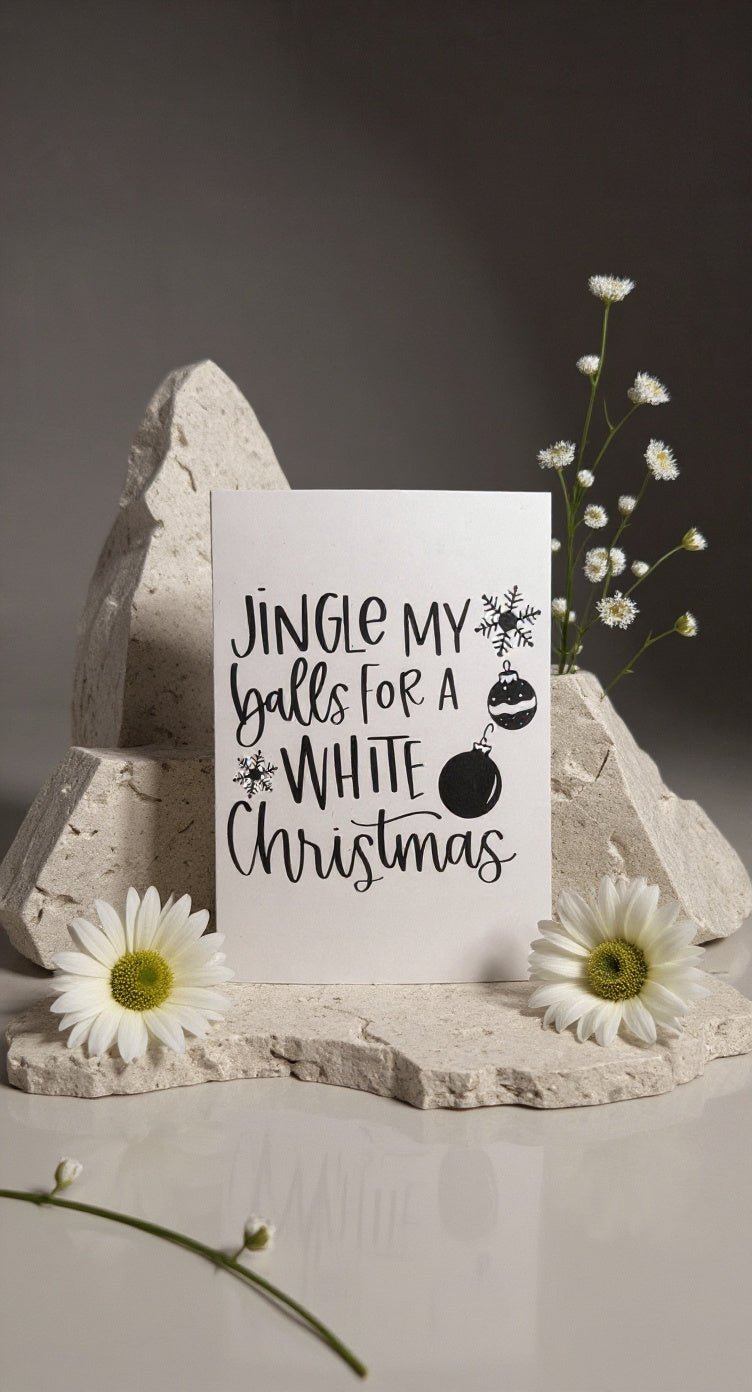 Jingle My Balls Christmas Card - Evolve Supply Co. Evolve Supply Co.