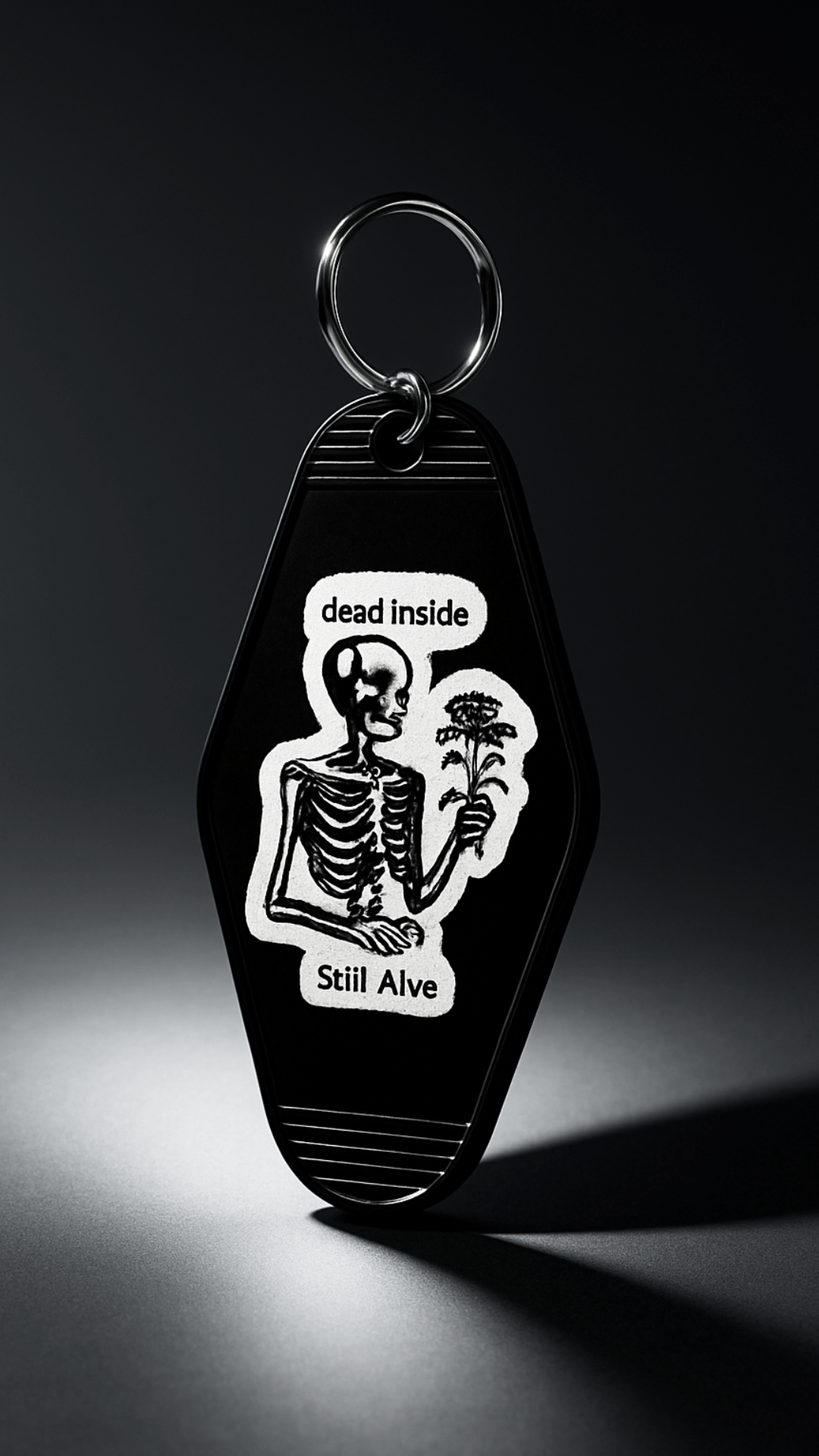 Dead Inside Keychain - Evolve Supply Co. Evolve Supply Co.
