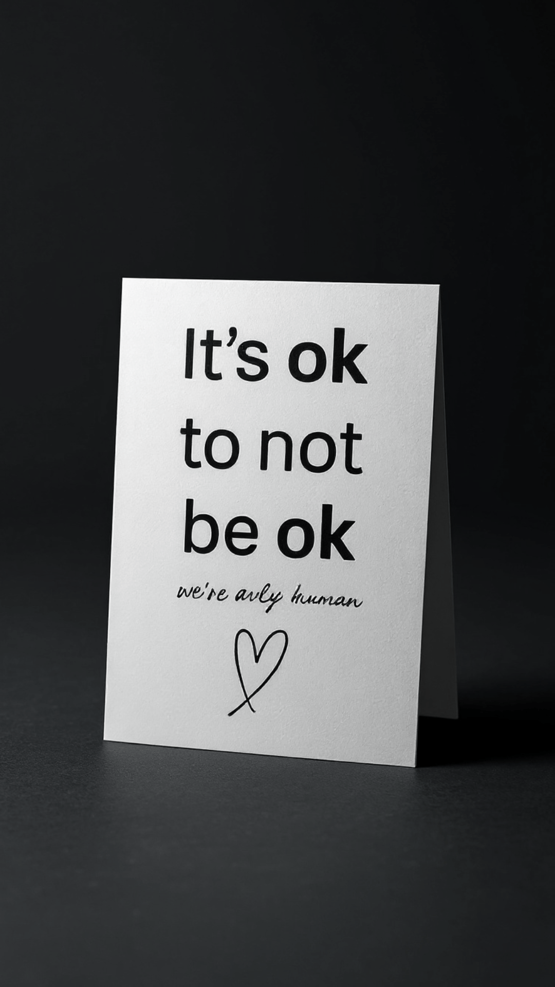 It’s Ok to Not Be Ok Card - Evolve Supply Co. Evolve Supply Co.