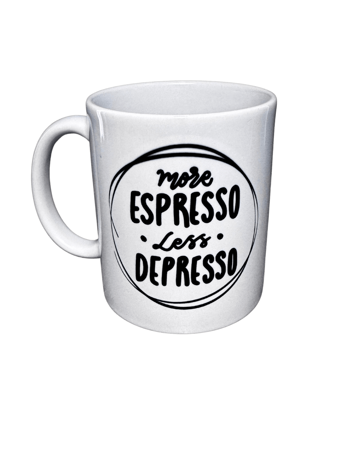 More Espresso Less Depresso Mug - Evolve Supply Co. Evolve Supply Co.