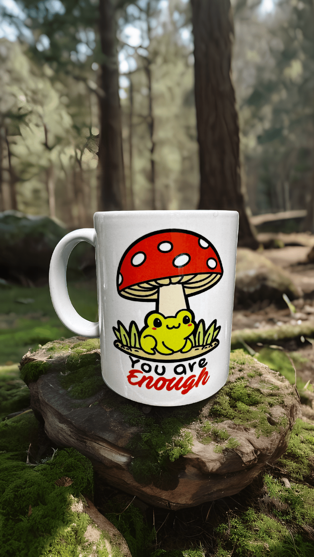You Are Enough Mushroom Mug - Evolve Supply Co. Evolve Supply Co.