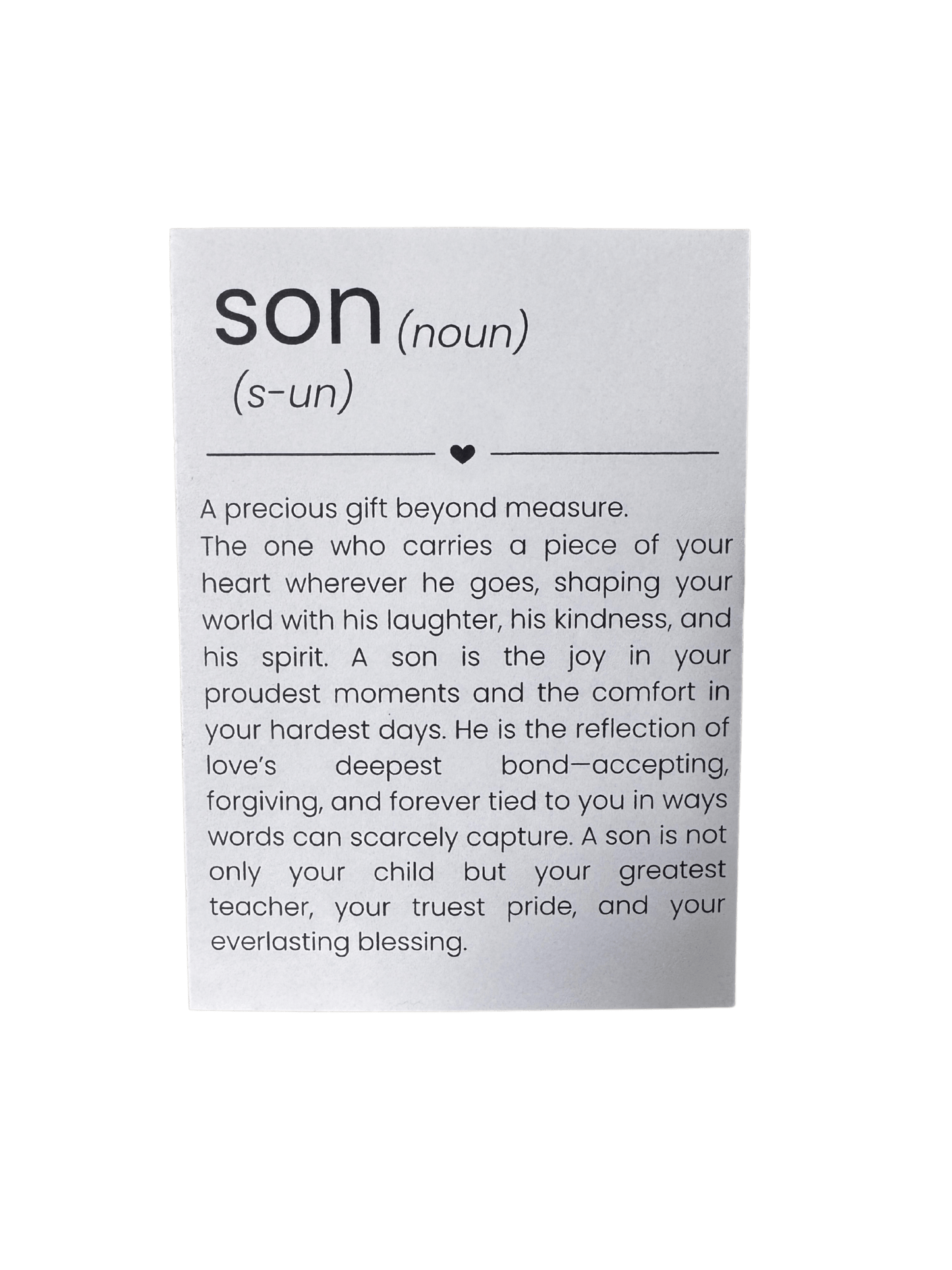 Son Card - Evolve Supply Co. Evolve Supply Co.