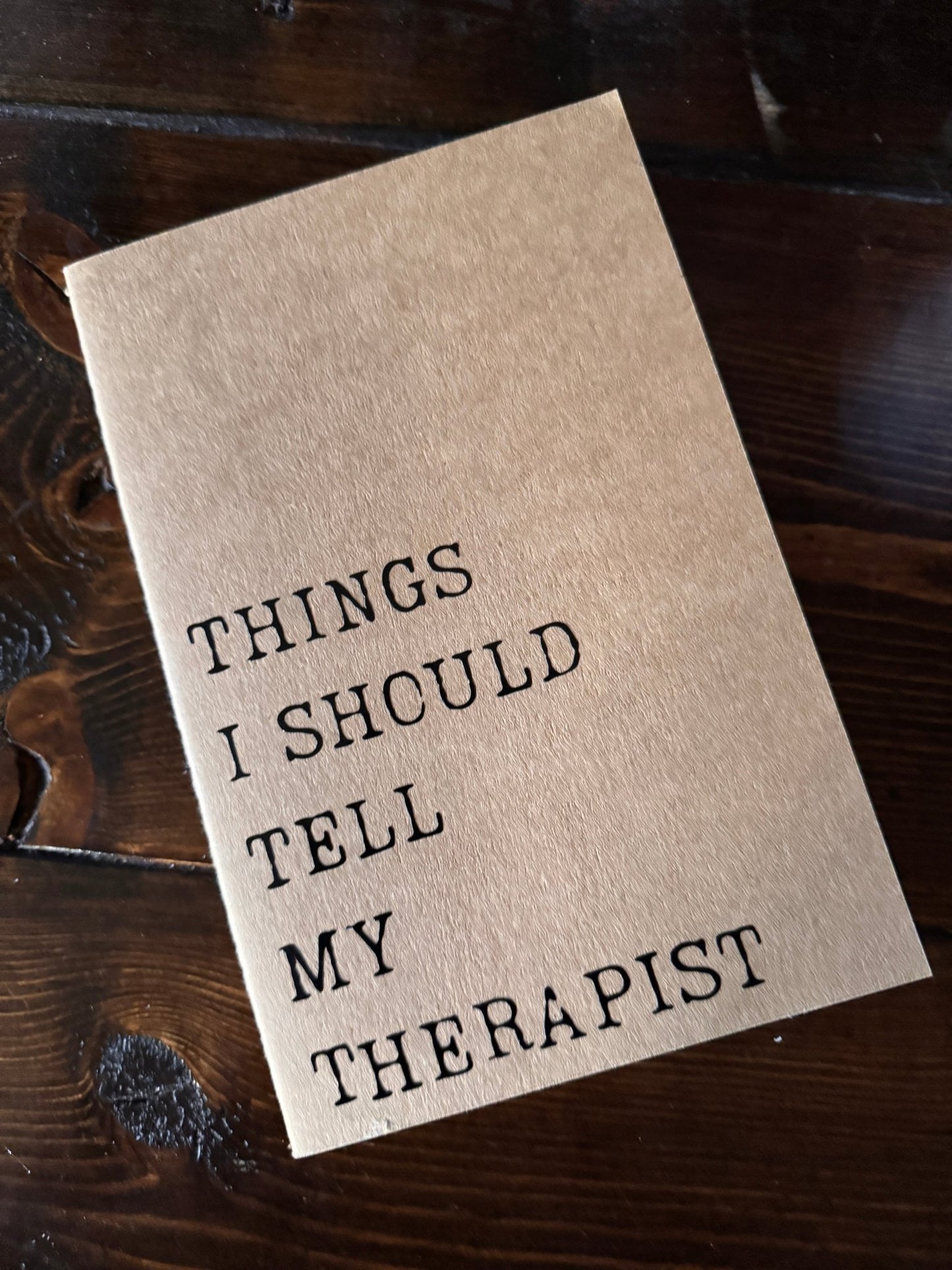 Things I Should Tell My Therapist Journal - Evolve Supply Co. Evolve Supply Co.