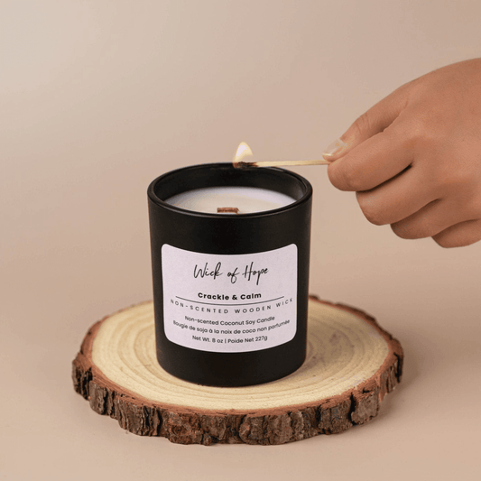 Crackle & Calm Candle | Unscented - Evolve Supply Co. Evolve Supply Co.