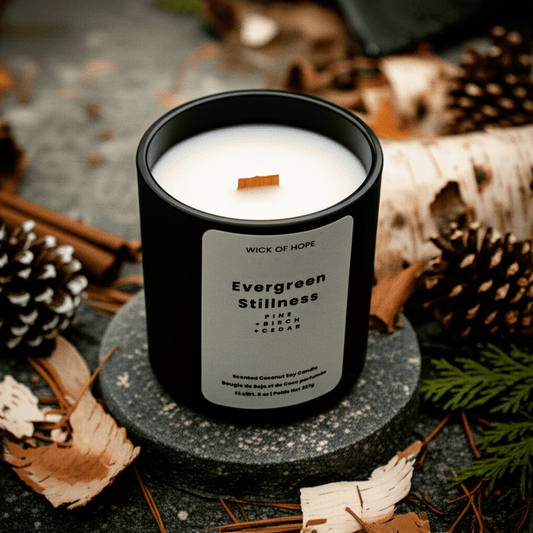 Evergreen Stillness Candle | Pine + Cedar - Evolve Supply Co. Evolve Supply Co.