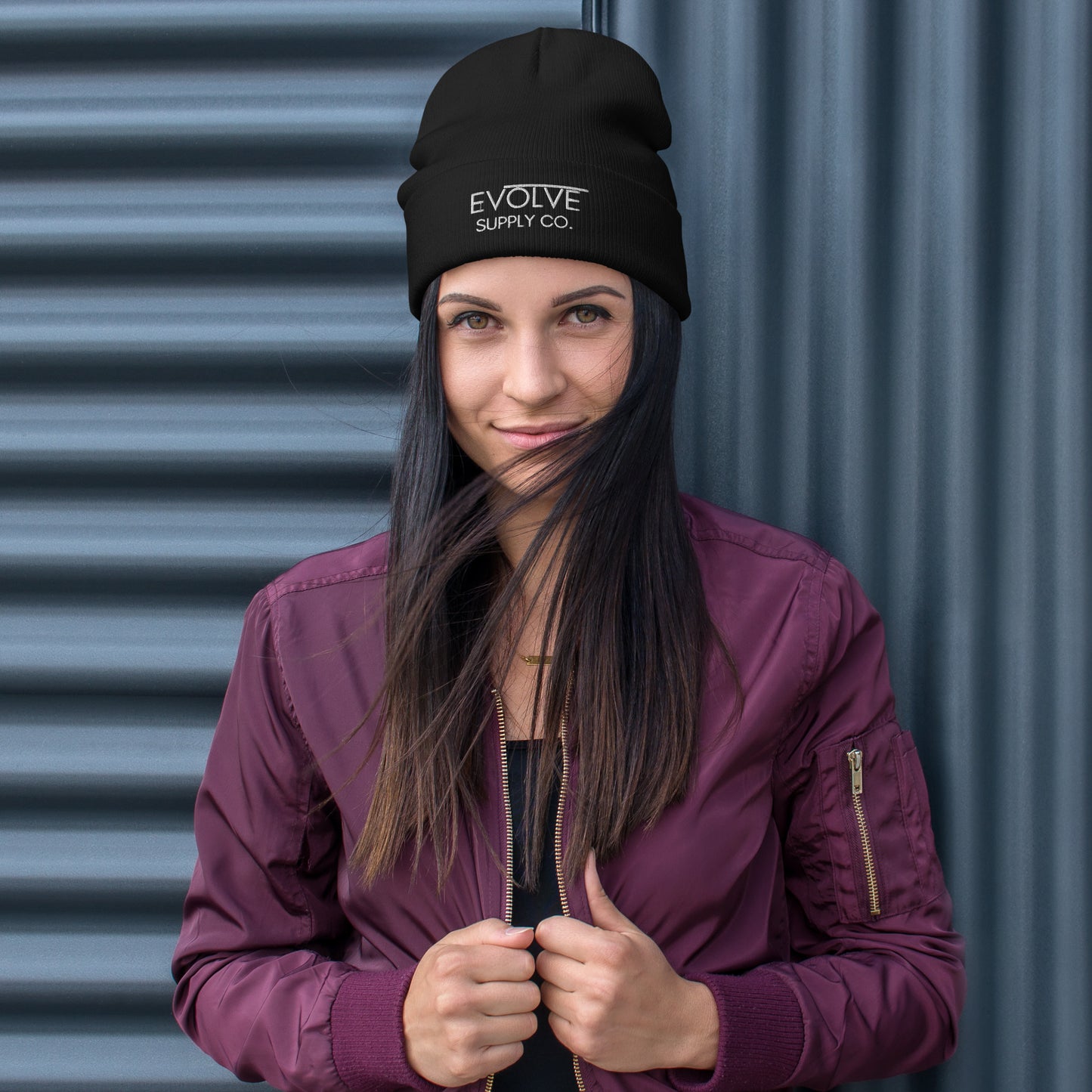 Evolve Supply Co. Embroidered Beanie - Evolve Supply Co. Evolve Supply Co.