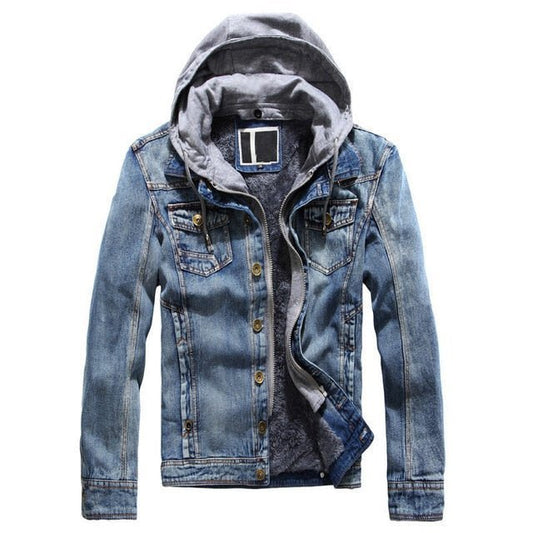 Denim Fleece Hoodie - Evolve Supply Co. Evolve Supply Co.