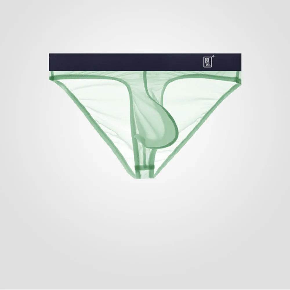 Underwear Men's Briefs Transparent Ice Silk Sexy Full Transparent Trendy Men's Personality Narrow Crotch Low Waist New - Evolve Supply Co. Evolve Supply Co.