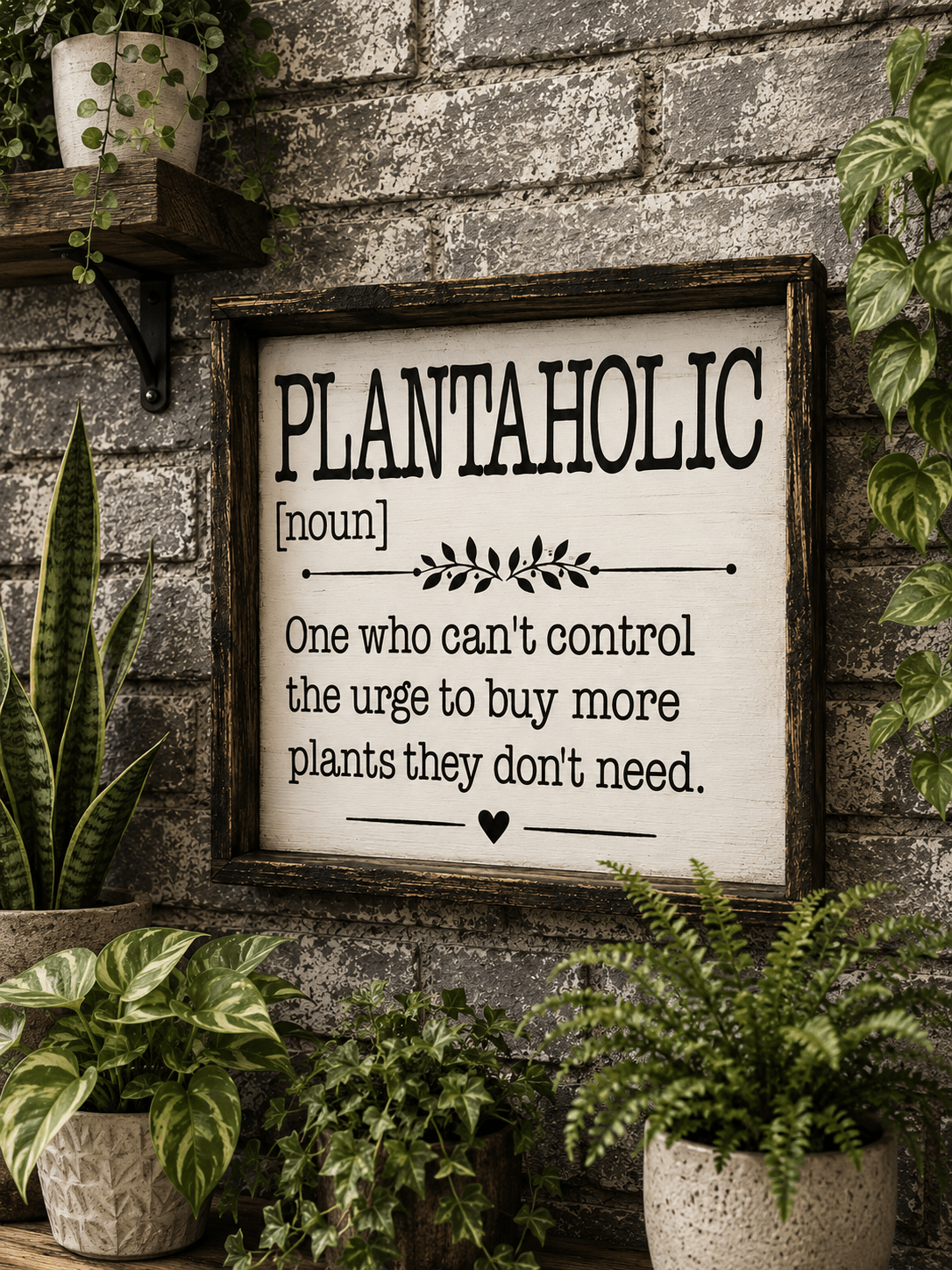 PLANTAHOLIC SIGN - Evolve Supply Co. Evolve Supply Co.