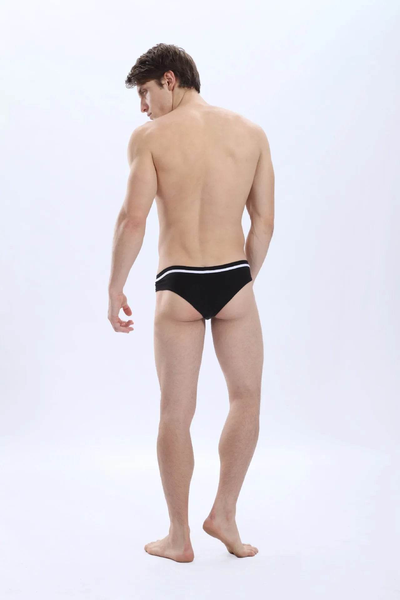 Men's Underwear Pure Cotton Low Waist Fashion Brief trunks panties - Evolve Supply Co. Evolve Supply Co.