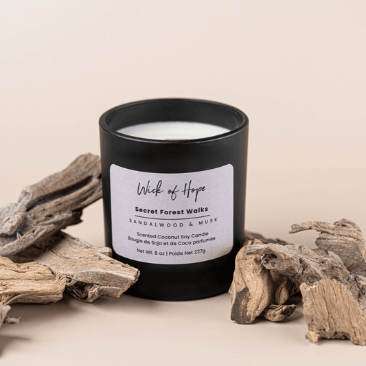Secret Forest Walks Candle | Sandalwood + Musk - Evolve Supply Co. Evolve Supply Co.