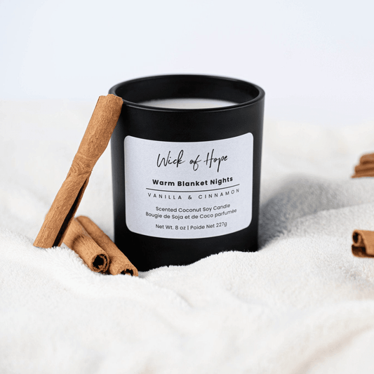 Warm Blanket Nights Candle | Cinnamon + Vanilla - Evolve Supply Co. Evolve Supply Co.
