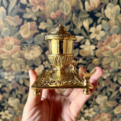 The Alchemist’s Quill – Victorian Brass Inkwell & Writing Set - Evolve Supply Co. Evolve Supply Co.