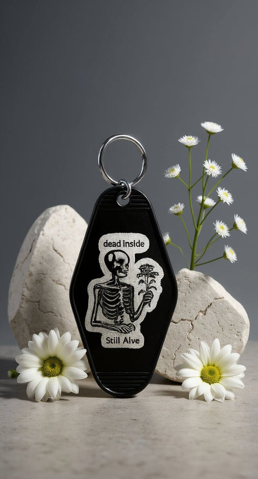 Dead Inside Keychain - Evolve Supply Co. Evolve Supply Co.
