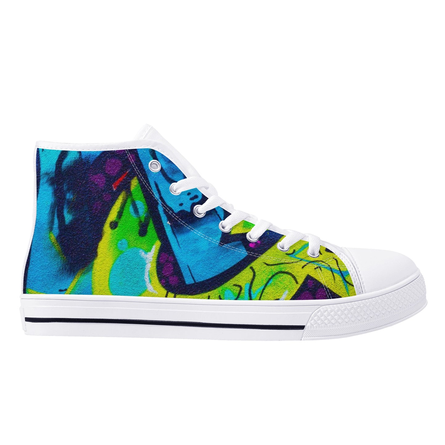 Men's Graffiti High Top Canvas Shoes