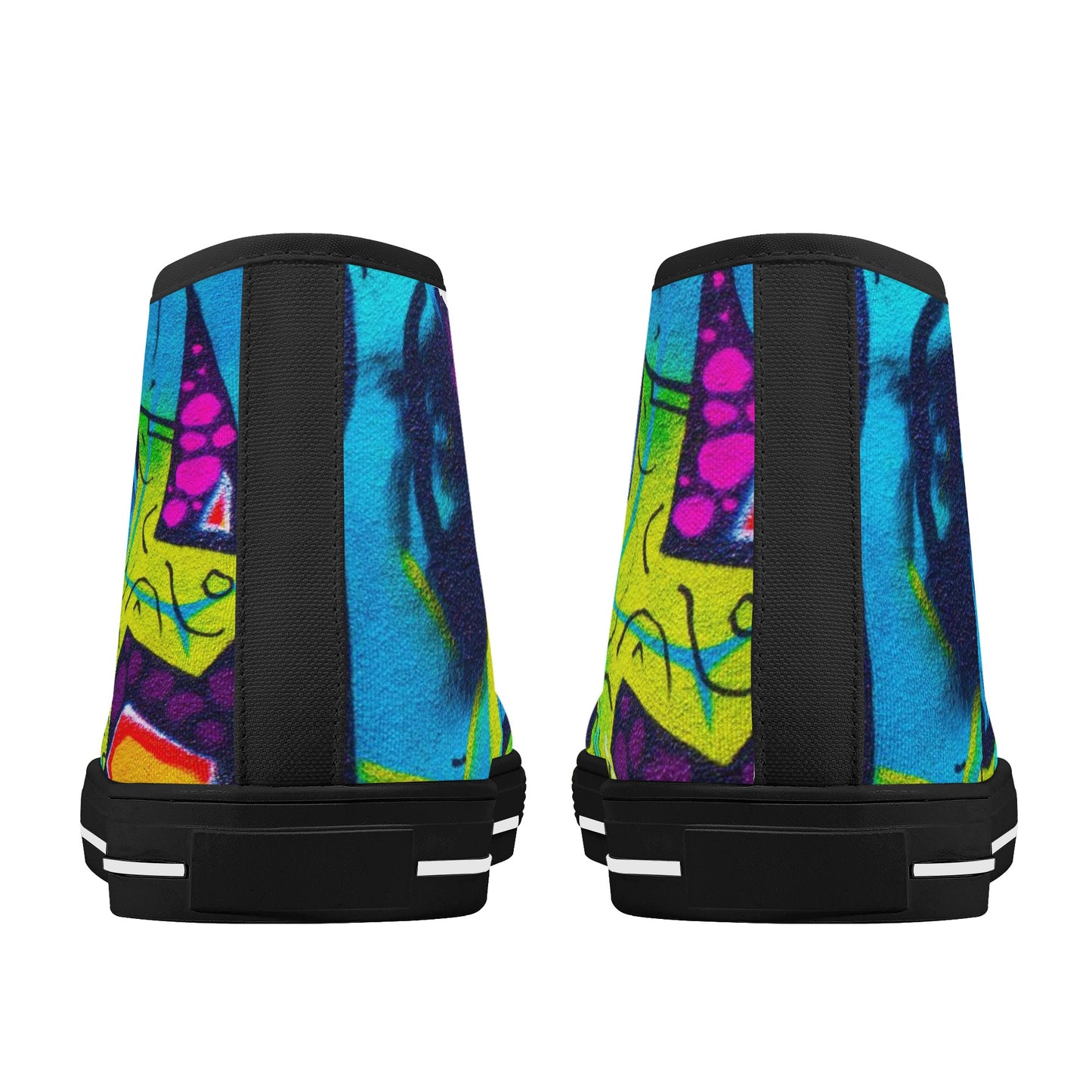 Men's Graffiti High Top Canvas Shoes