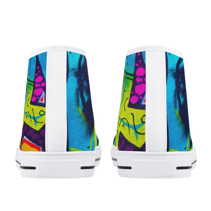 Men's Graffiti High Top Canvas Shoes