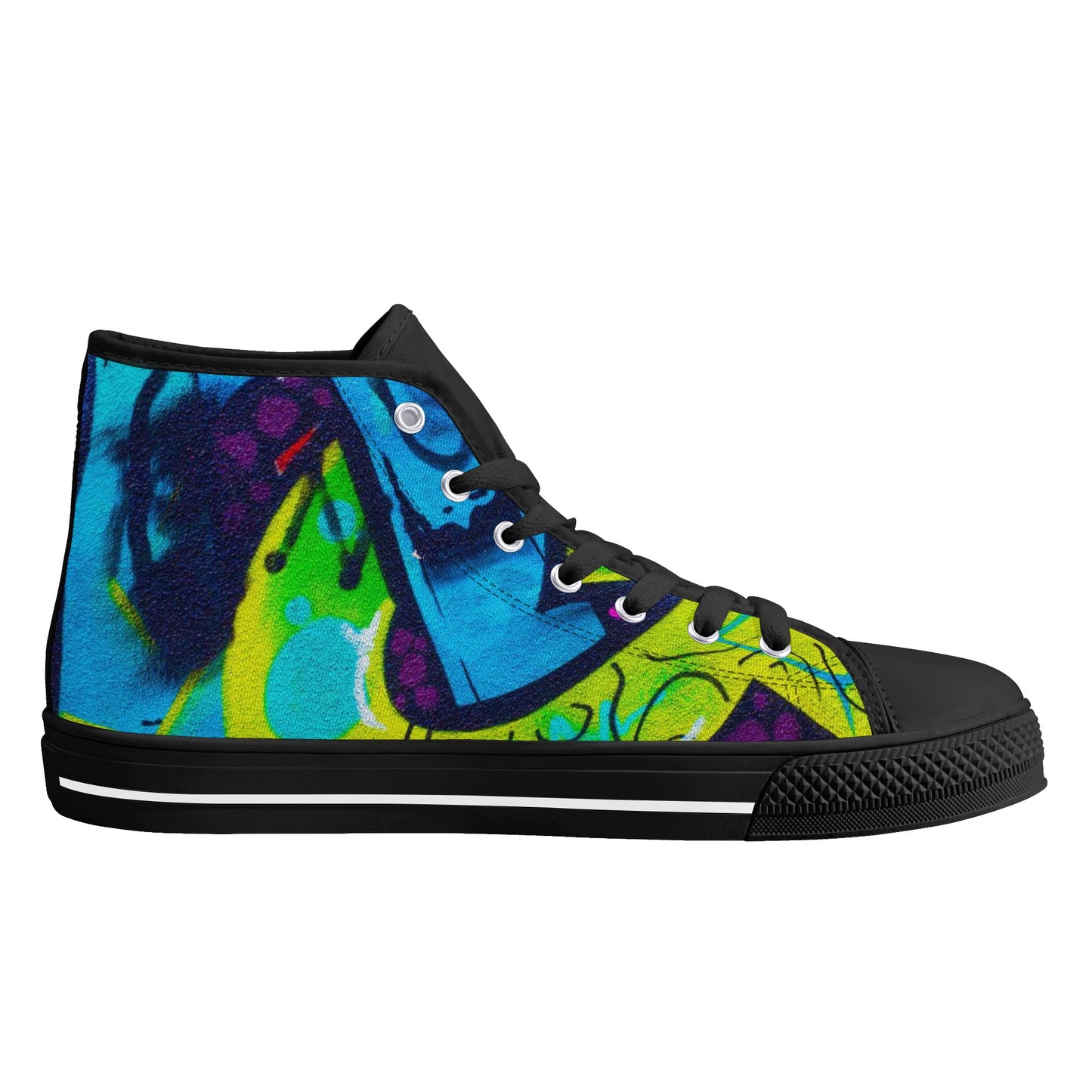 Men's Graffiti High Top Canvas Shoes