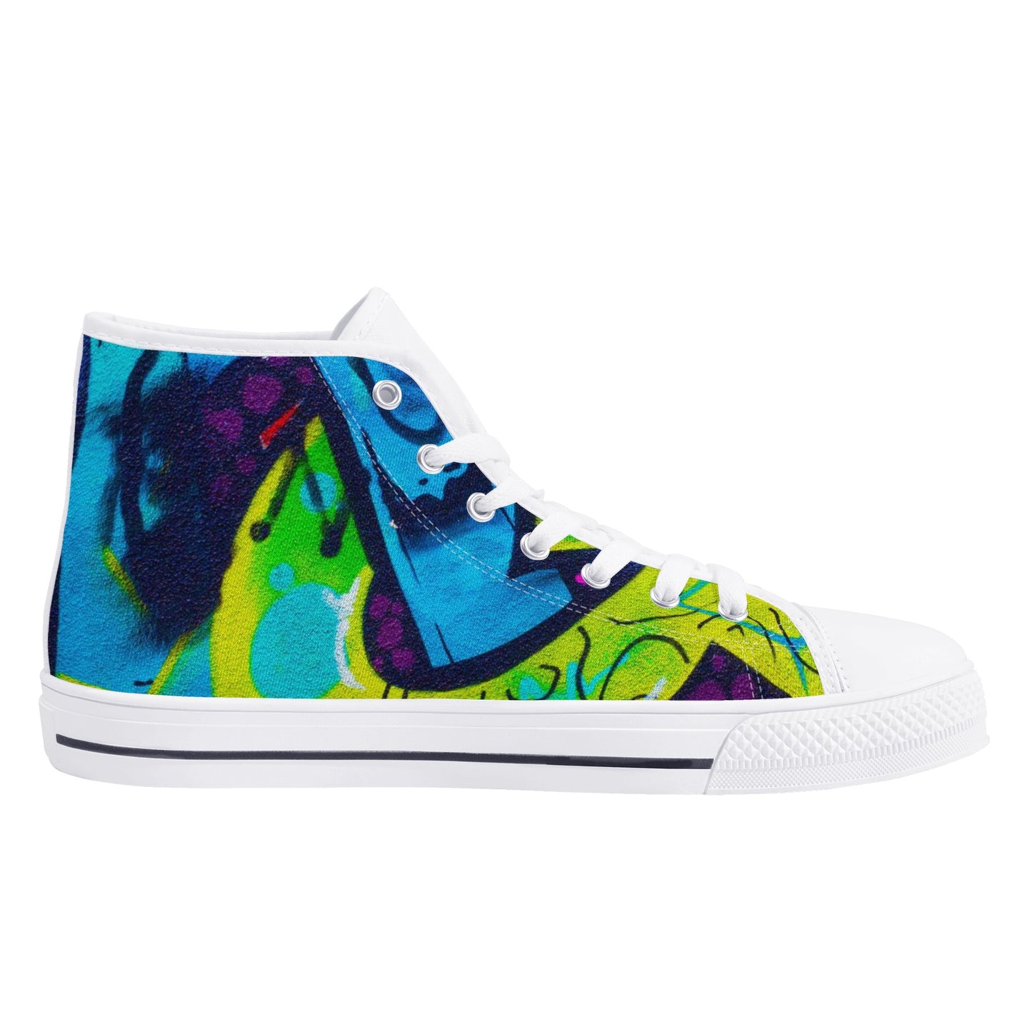 Men's Graffiti High Top Canvas Shoes