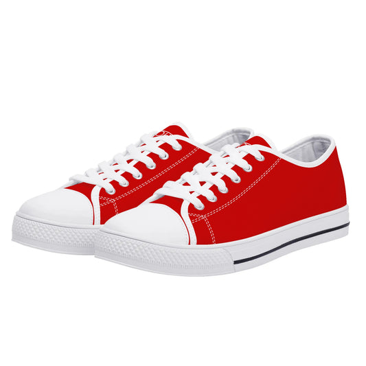 Evolve Mens Low Top Canvas Shoes - Red