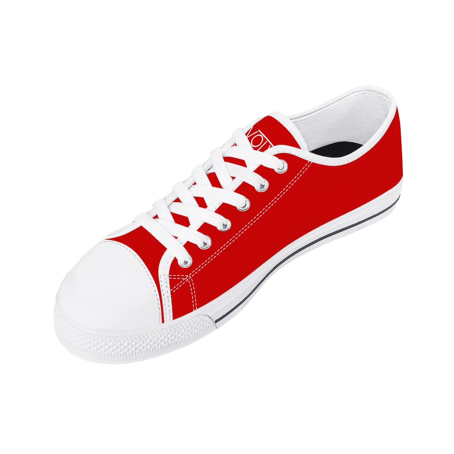 Evolve Mens Low Top Canvas Shoes - Red