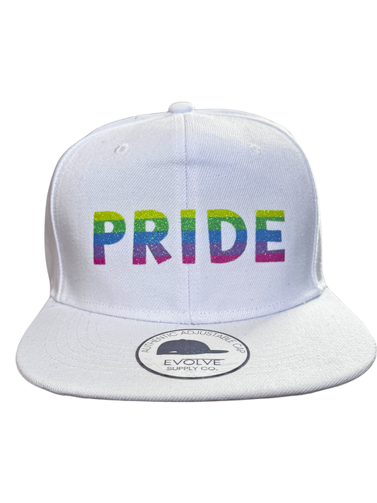 Evolve Pride Glitter Snapback