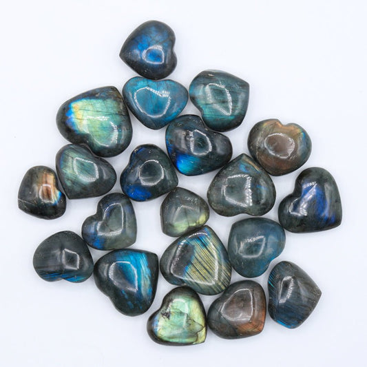 Flashy Labradorite Hearts - Evolve Supply Co. Evolve Supply Co.