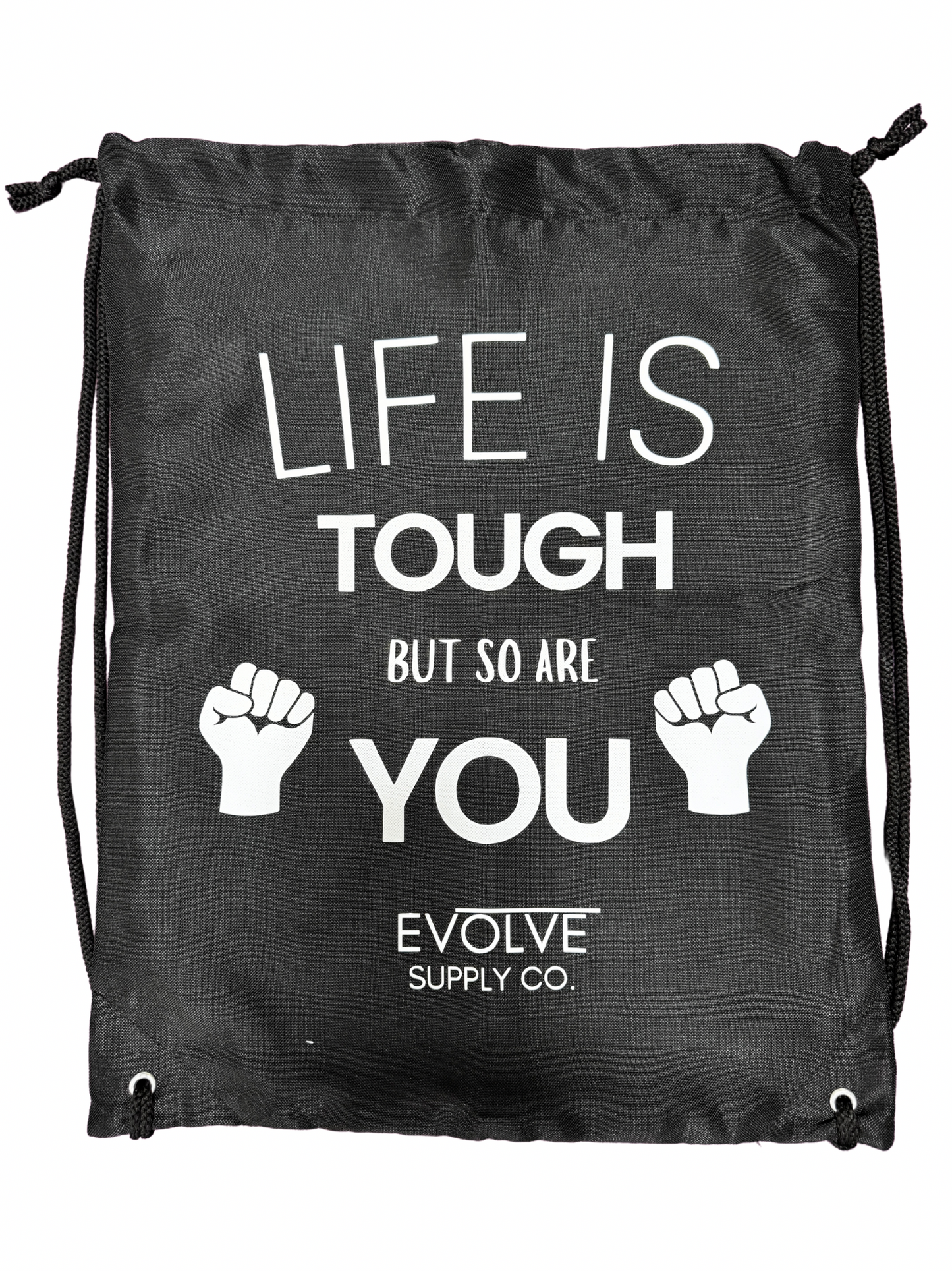 Life Is Tough Drawstring Bag