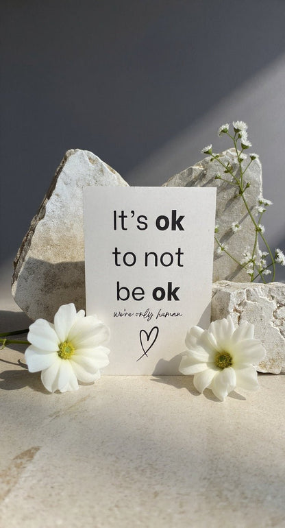 It’s Ok to Not Be Ok Card - Evolve Supply Co. Evolve Supply Co.