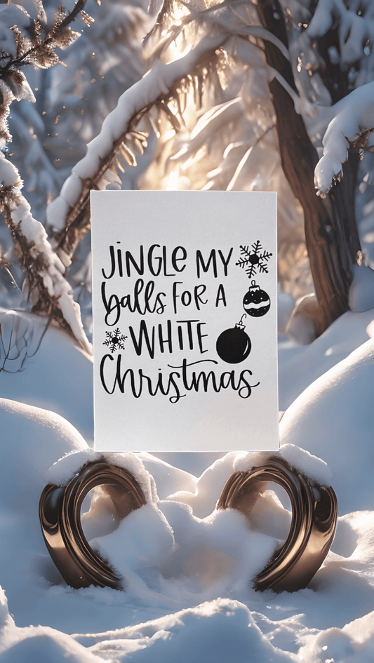 Jingle My Balls Christmas Card - Evolve Supply Co. Evolve Supply Co.