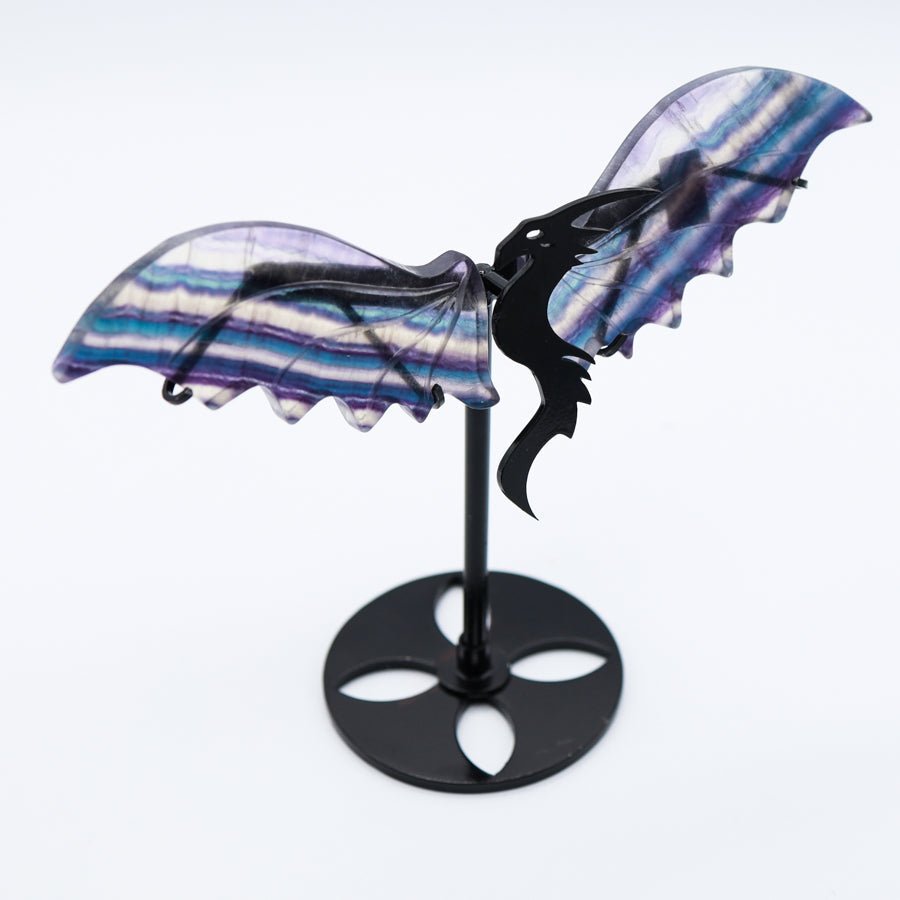Rainbow Fluorite Dragon Wings A - Evolve Supply Co. Evolve Supply Co.