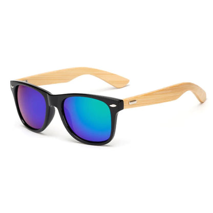 Evolve Supply Co. Retro Bamboo Sunglasses