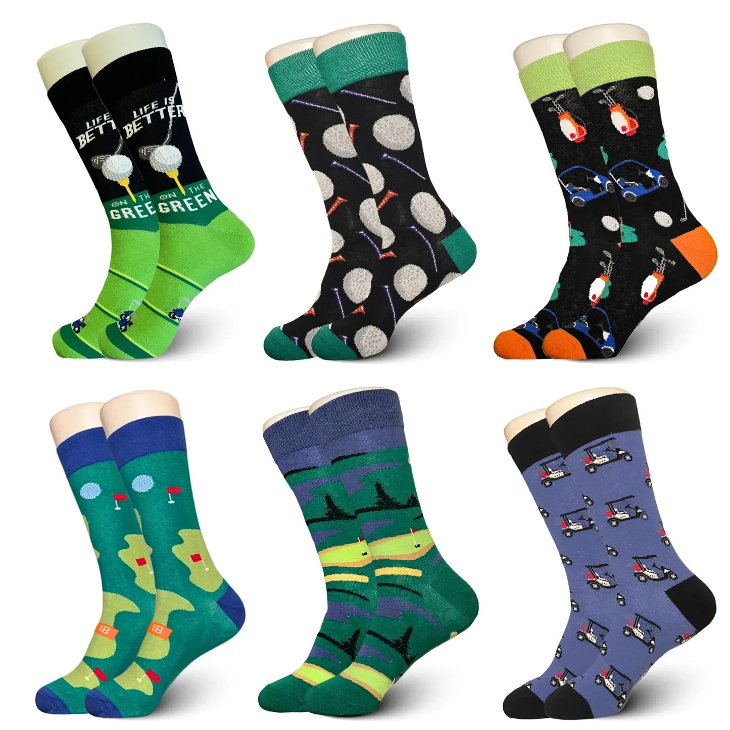 Golfer Sock Bundle - 6 Pack - Evolve Supply Co. Evolve Supply Co.