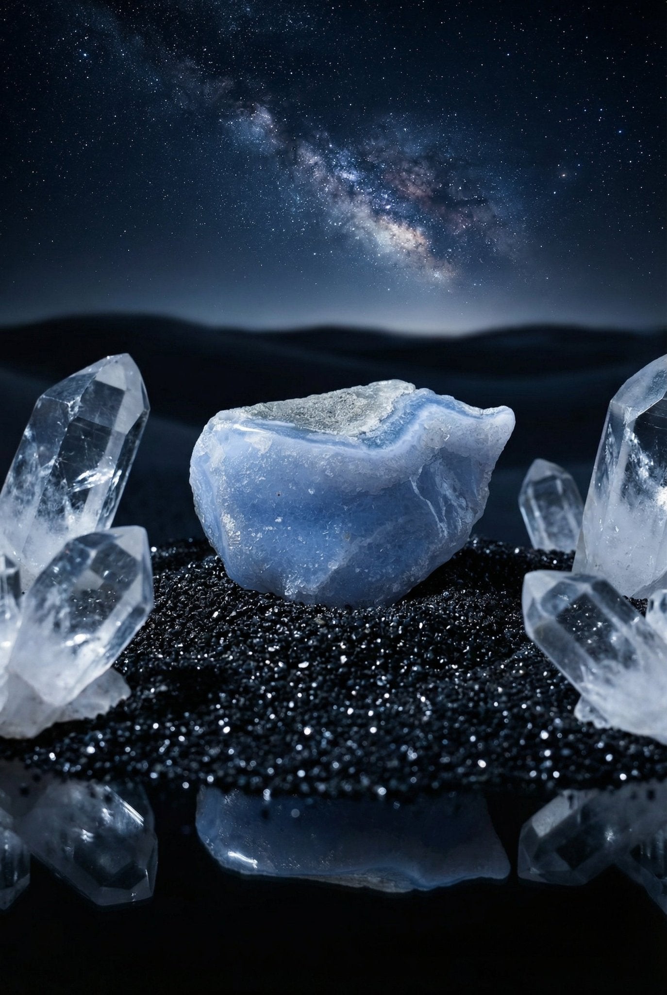 Celestite Crystal Cluster - Evolve Supply Co. Evolve Supply Co.
