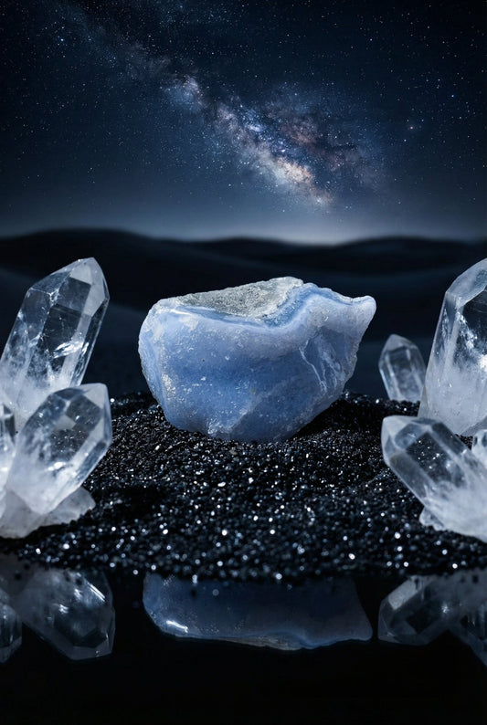 Celestite Crystal Cluster - Evolve Supply Co. Evolve Supply Co.