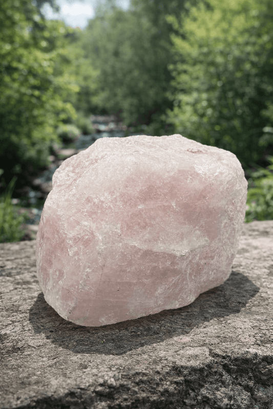 Rose Quartz Chunk 3lb - Evolve Supply Co. Evolve Supply Co.