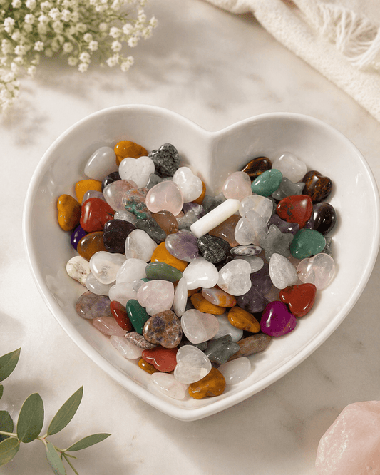 Assorted Crystal hearts - Evolve Supply Co. Evolve Supply Co.
