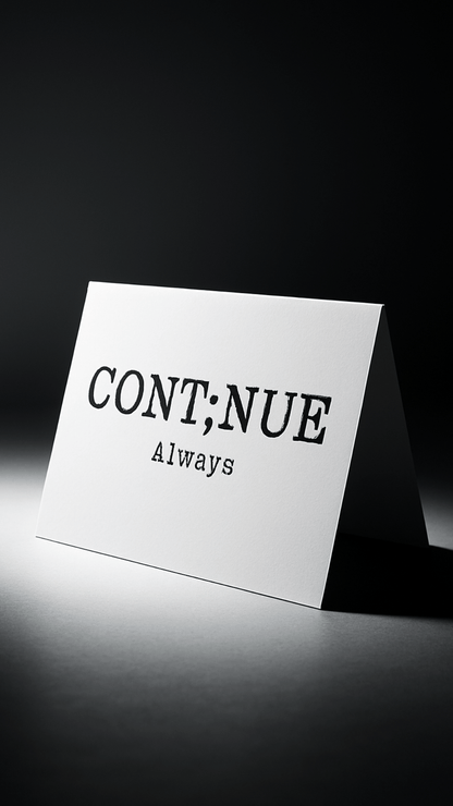 Continue Card - Evolve Supply Co. Evolve Supply Co.