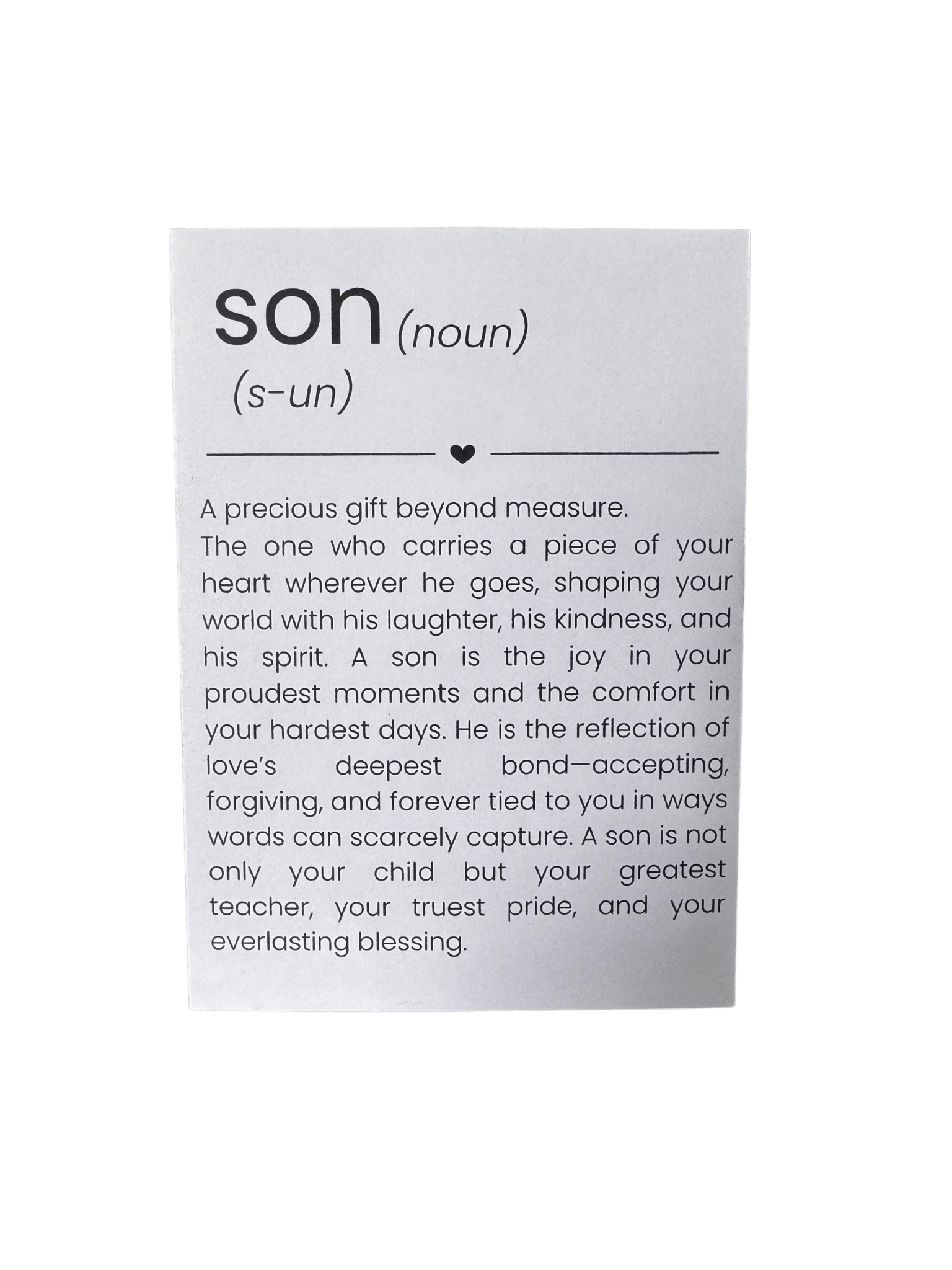 Son Card - Evolve Supply Co. Evolve Supply Co.
