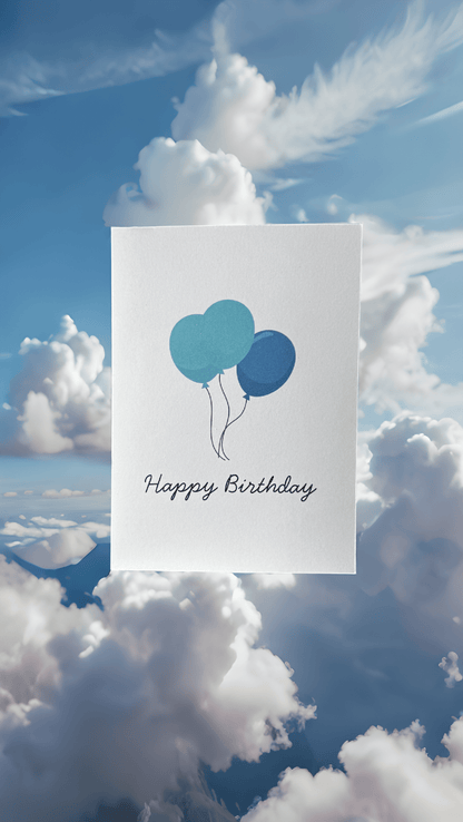 Birthday Balloons Card - Evolve Supply Co. Evolve Supply Co.