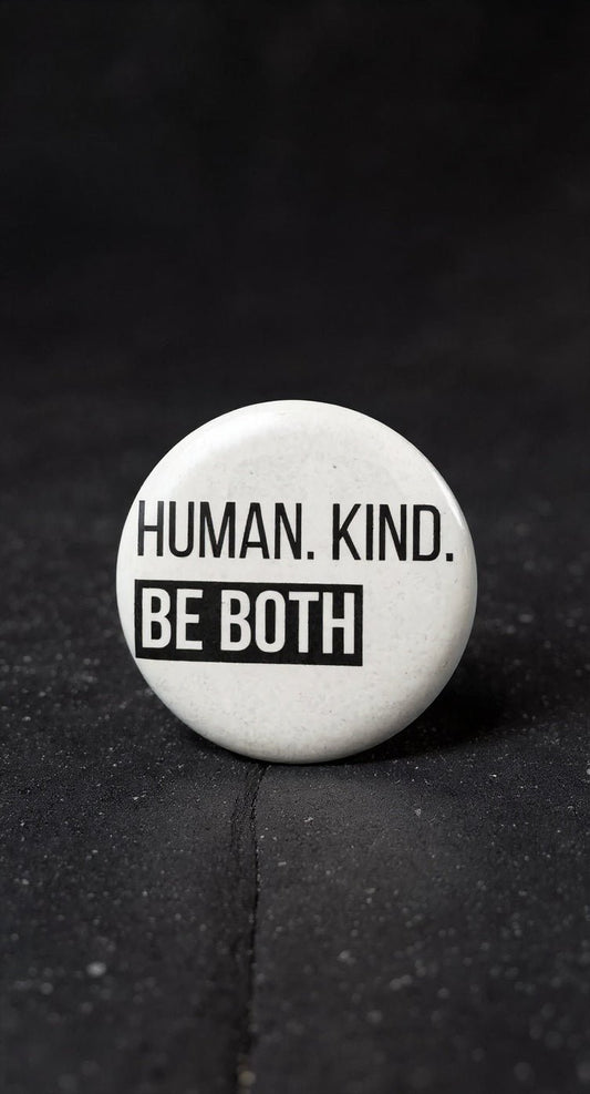 Human Kind Button Pin - Evolve Supply Co. Evolve Supply Co.