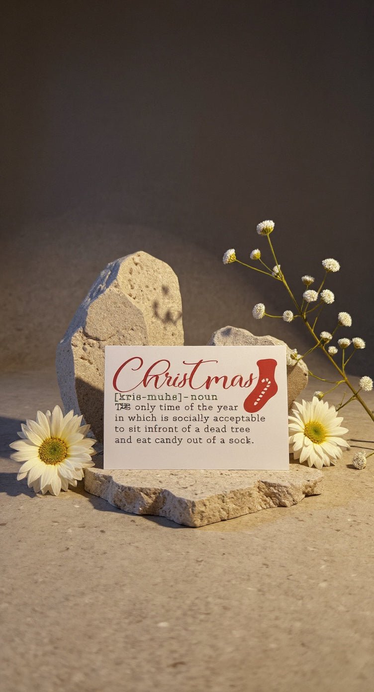 Christmas Definition Card - Evolve Supply Co. Evolve Supply Co.