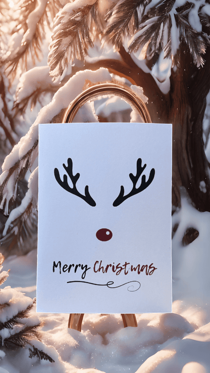 Reindeer Christmas Card - Evolve Supply Co. Evolve Supply Co.