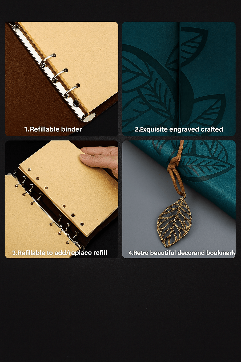 Leather Re - Fillable Journal - Evolve Supply Co. Evolve Supply Co.