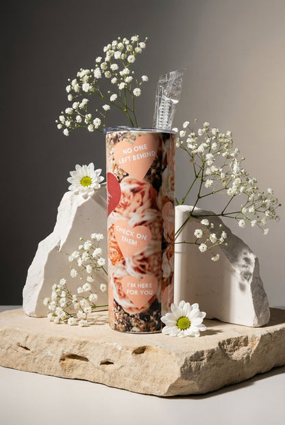 Rose Heart Tumbler - Evolve Supply Co. Evolve Supply Co.