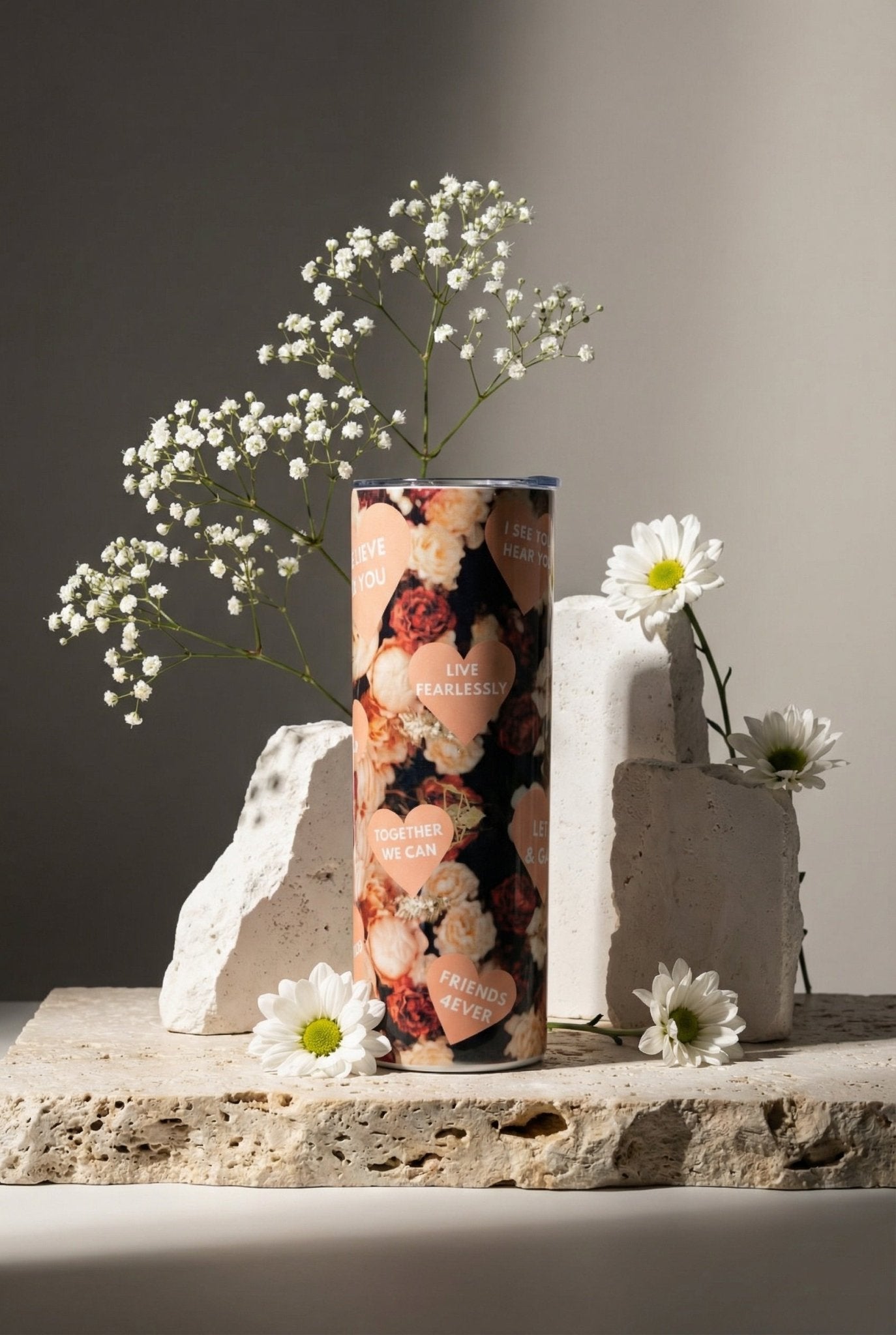 Rose Heart Tumbler - Evolve Supply Co. Evolve Supply Co.