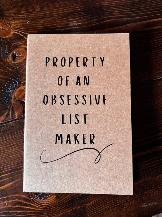 Obsessive List Maker Journal - Evolve Supply Co. Evolve Supply Co.
